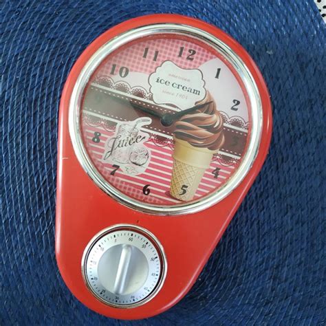 Image result for Retro Kitchen Clock with Timer