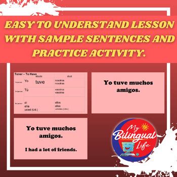 Tener - Spanish Irregular Past Tense Verb Conjugation Bundle | TPT