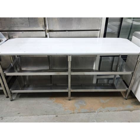 【吉林二手貨G1500012】3尺、4尺、5尺、6尺(三層)白鐵工作桌/白鐵不鏽鋼工作台/流理台/不銹鋼工作台 | 蝦皮購物