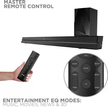 (Open Box) boAt Aavante Bar 1580 2.1 Channel Bluetooth Soundbar 120 W ...