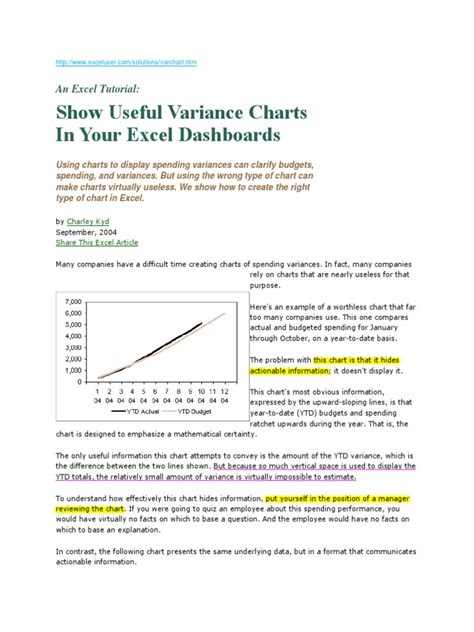 Useful Variance Charts in Excel | PDF | Chart | Microsoft Excel
