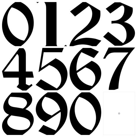 Old English Font All Letters and Numbers - Digital File With SVG and ...