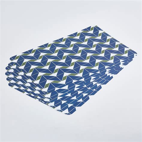 Buy Mandarin Set of 6 Polypropylene Printed Placemats from Home Centre ...