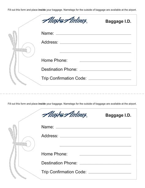 Luggage Tag Template Microsoft Word at Marvella Luce blog