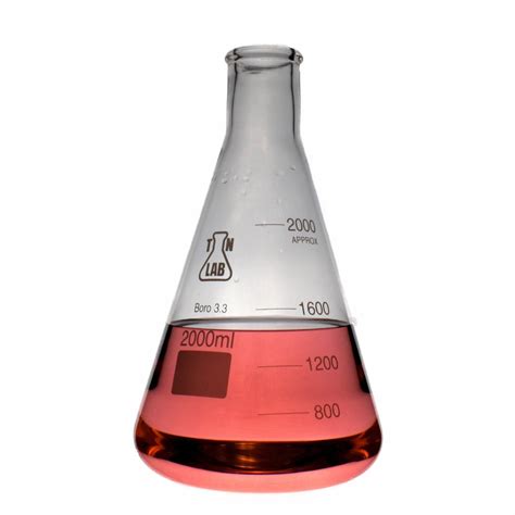 Erlenmeyer Flask Borosilicate Glass Conical Flask 2000ml 2L in 2022 ...