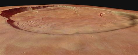 ESA - Olympus Mons caldera in perspective