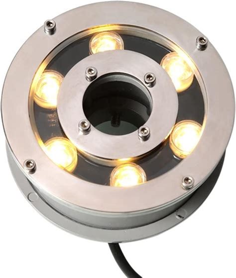 Amazon.com : Jebao 4 LED Super Bright Outdoor Underwater Pond Fountain ...
