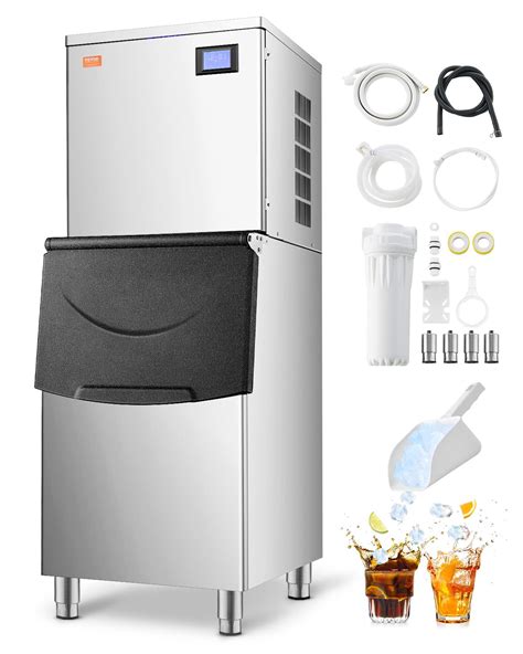 VEVOR Commercial Ice Maker Machine, 360LBS/24H Ice Making Machine with ...