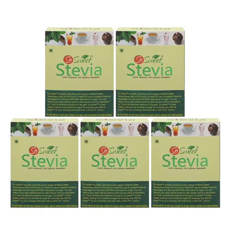 Buy SO SWEET STEVIA 50 SACHET SUGAR FREE SWEETENER Online & Get Upto 60 ...