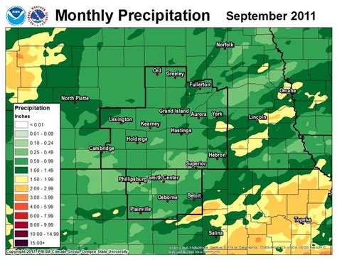 2011 Monthly Precipitation Maps