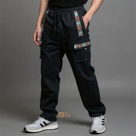 Unisex Black Cargo Pant – Folk Bazar