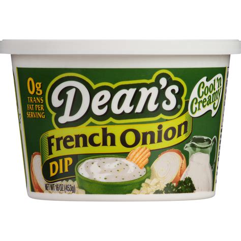 Dean's Party Snacks, French Onion Dip, 16 oz Tub - Walmart.com