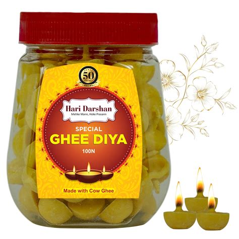 Hari Darshan - Ghee Diya - Made With Cow Ghee - 20 Minutes Burning Time ...