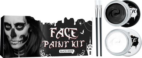 Buy Halloween Cosplay Makeup for SFX Makeup Cosplay Black & White Face ...
