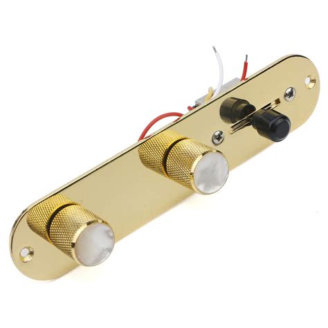 Swhc Guitar Gold 3 Way Control Plate Wired Loaded Switch Wiring Harness ...