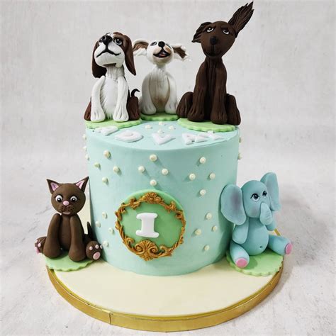 Pets Cake | Dog and Cat Cake | Animal Theme Cake – Liliyum Patisserie ...