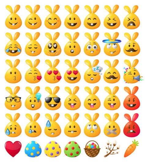 2,400+ Bunny Emoticon Stock Illustrations, Royalty-Free Vector Graphics ...