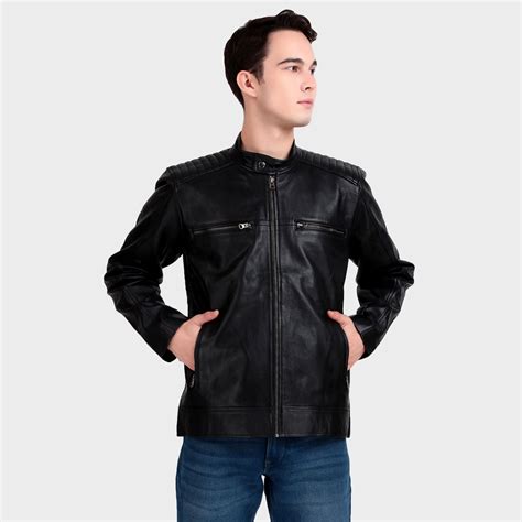 Heritage Classic Black Leather Jacket — MaheTri