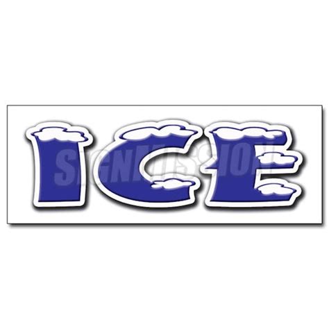 Amistad 48 in. Ice Decal Sticker - Cold Store Machine Chest AM3949148 ...