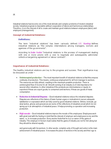 Image result for Industrial Relations Explained