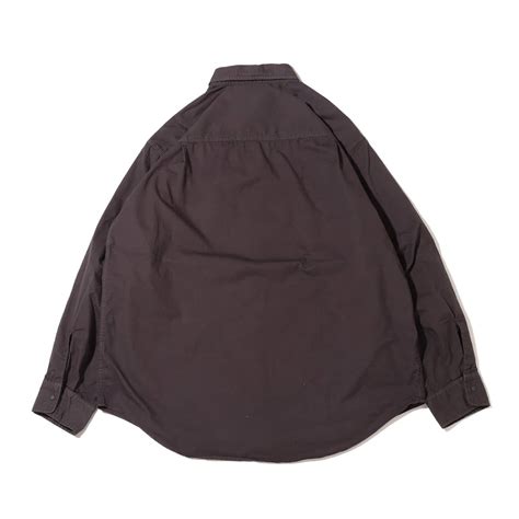 THE NORTH FACE PURPLE LABEL Lightweight Twill Big Work Shirt Charcoal ...