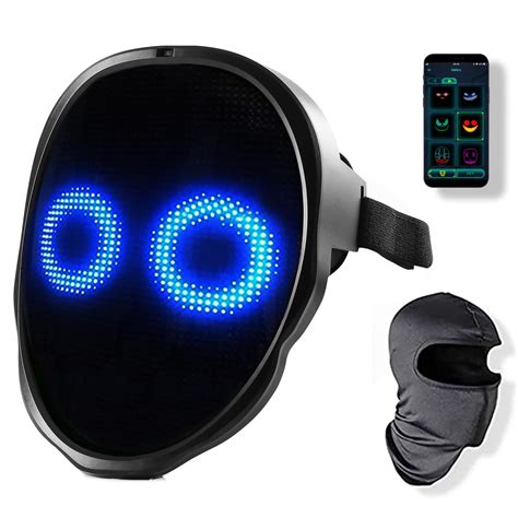 Ebay led mask halloween cosplay mask light up diy face transforming ...