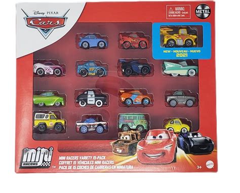 Disney Pixar Cars Mini Racers Variety 15 Pack - New 2021 Hot Rod Mater ...