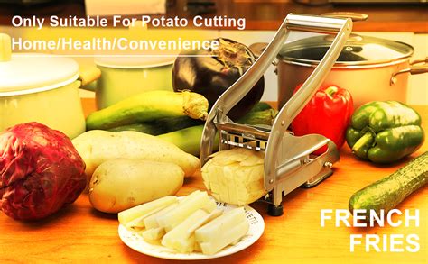 NEKASH Stainless Steel French Fries Potato Chips Strip Cutting Cutter ...