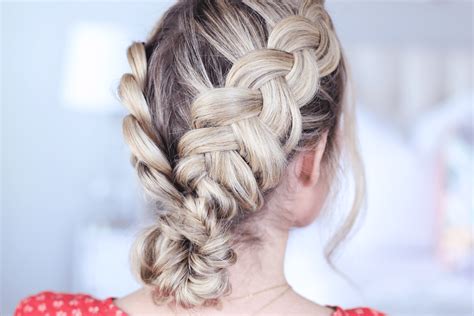 Image result for Dutch Braid Bun Tutorial