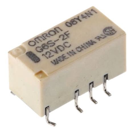 G6S-2F DC12 Omron | Omron Surface Mount Signal Relay, 12V dc Coil, 2A ...