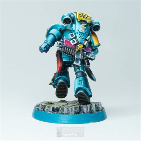 Probably not the correct shade of blue/grey, but here's my Space Wolf ...