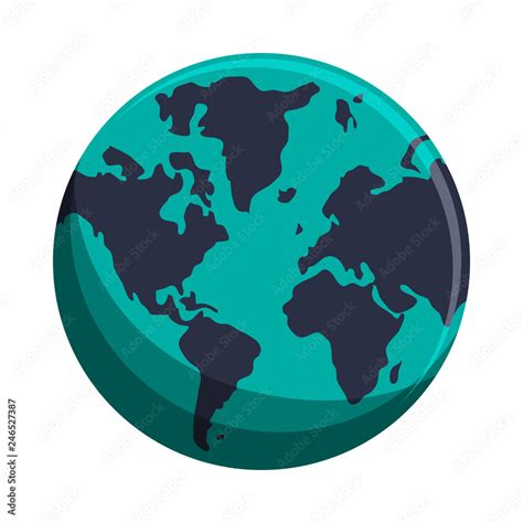 world map symbol isolated Stock Vector | Adobe Stock