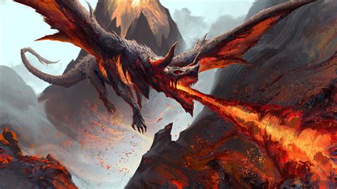 [100+] Lava Dragon Wallpapers | Wallpapers.com