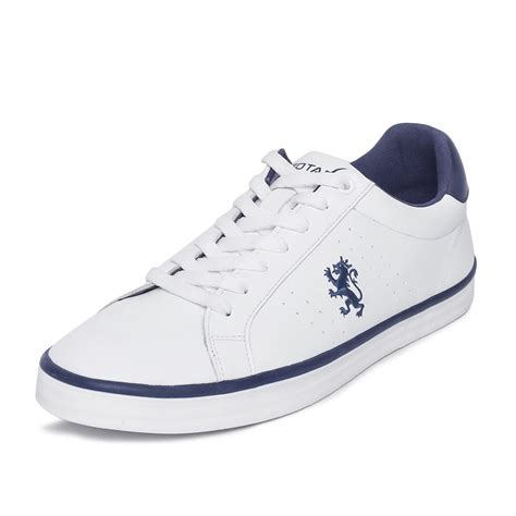 Buy Red Tape Men White and Navy Sneaker-6 at Amazon.in