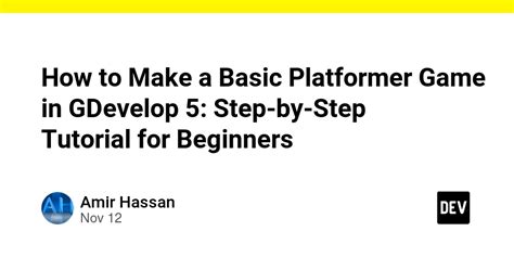Image result for Gdevelop Platformer Tutorial