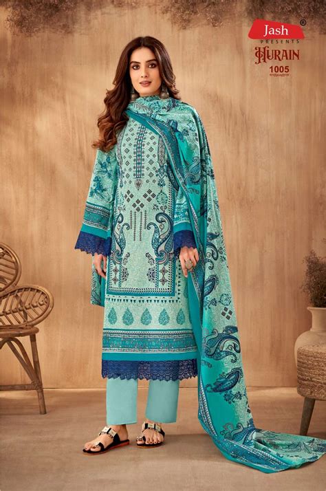 JASH HURAIN VOL 1 LAWN COTTON KARACHI STYLE PRINTS SUIT AT BEST ONLINE ...