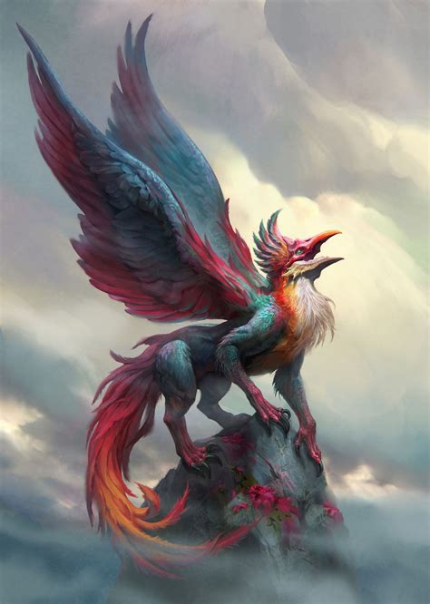 ArtStation - Griffin, Yefim Kligerman Mythical Creatures Fantasy ...