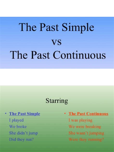 Past Simple Vs Past Continuous | PDF