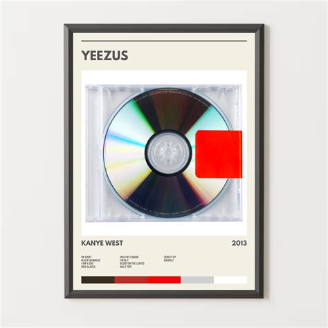 Yeezus Album Cover Art YEEZUS Kanye West Cover Art 12x12” Acrylic