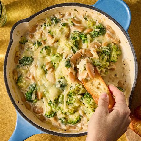 Broccoli-Cheddar Butter Beans