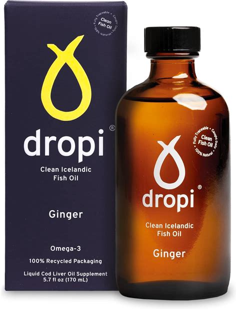 Dropi Maximum Strength Ginger Flavored Omega-3 Fish Oil India | Ubuy
