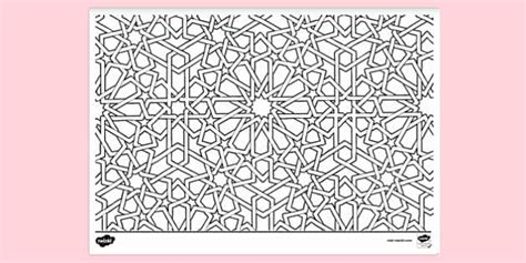 Mosaic Pattern Colouring Sheet | Colouring Sheets - Twinkl