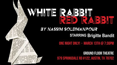 White Rabbit, Red Rabbit | CTX Live Theatre