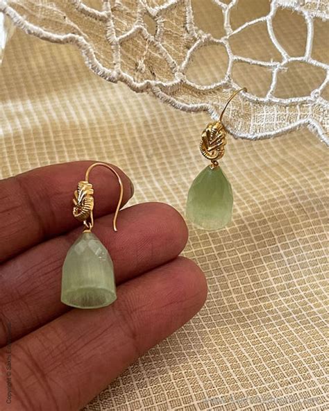 Gold & Red Pure Gold Jhumka | Sakhi Fashions – sakhifashions