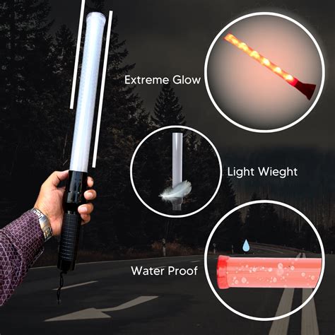 Buy Rechargeable Traffic Baton Light Stick (21 Inch) Online – Robustt