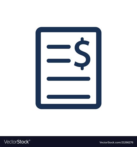 Invoice icon Royalty Free Vector Image - VectorStock
