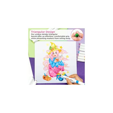 Ohuhu 48-color Double Tipped Alcohol Markers Set India | Ubuy