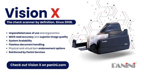 Panini Vision X Check Scanner 的图像结果