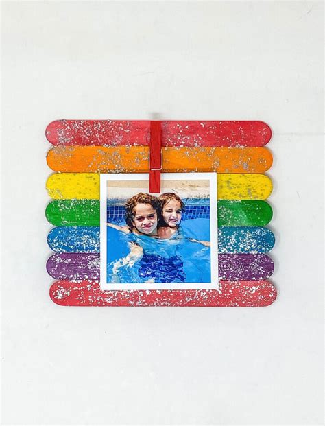 Image result for DIY Picture Frame Using Popsicle Sticks