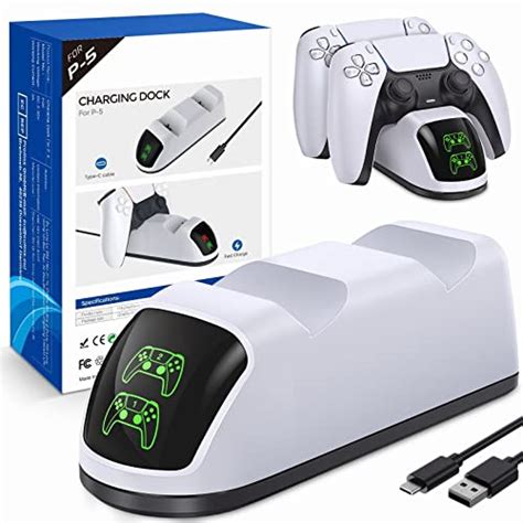 BONACE PS5 Controller Charging Station for Playstation 5 Dualsense ...